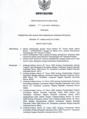 Mining License