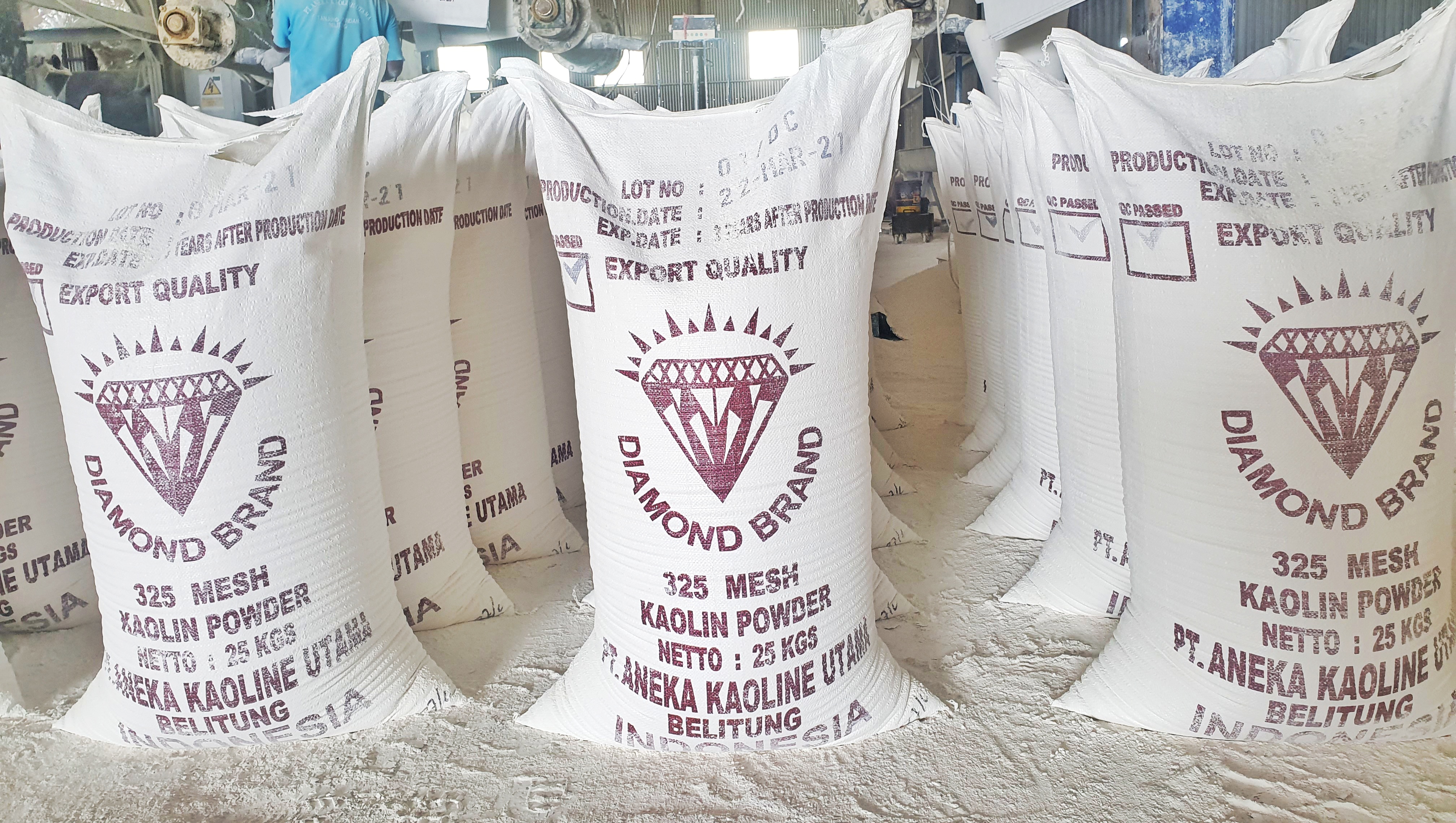 Kaolin Powder Chocolate Diamond PP Wooven Bag